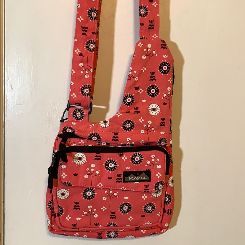 Kavu Coral Floral Crossbody Sling Bag